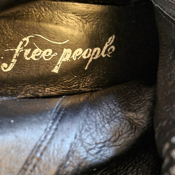 Free People Cybill Boots Ankle Tan Smooth Slouchy Leather Size 38 EU 7.5/8 US - Picture 12 of 14